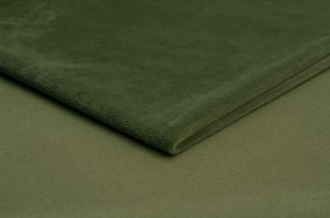 Dzianina Minky Gładki Khaki