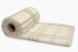 Minky Włos 10 mm Drukowany kratka