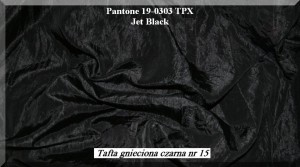 Tafta Gnieciona Czarny