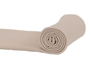Knitted cotton cuff, Light beige (1)