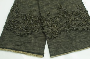 Jeans naszywany oliwka wzór 3