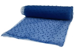 Organza haftowane kropki Chaber