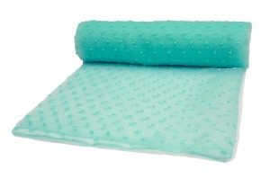 Organza haftowane kropki Mięta