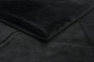 Minky Knit Plain Black