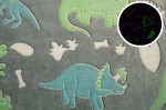 Minky Plush świecący w ciemności, Dinozaur Wild