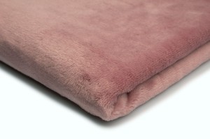 Minky Plush Dwustronny Brudny róż