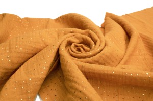 Mousseline met gouden stippen, Mosterd