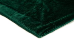 Velvet Velour elastic fabric Bottle Green