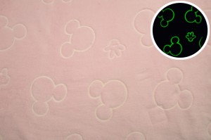 Minky Plush świecący w ciemności, Myszka róż