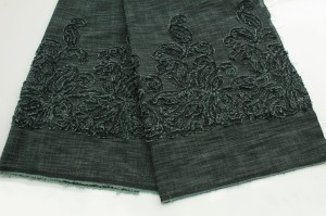 Jeans naszywany niebieski wzór 1
