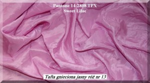 Tafta Gnieciona Jasny róż